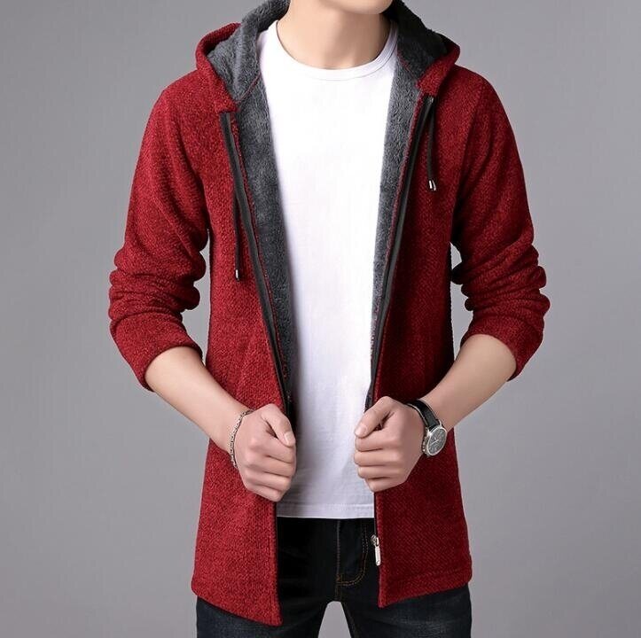 Men's Full Zip Knitted Cardigan Sweaters with Pockets