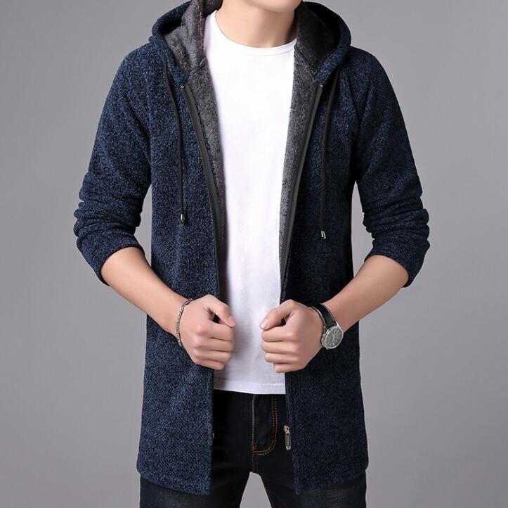 Men's Full Zip Knitted Cardigan Sweaters with Pockets