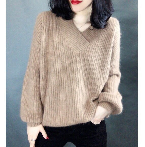 Women's Lightweight V-Neck Sweater