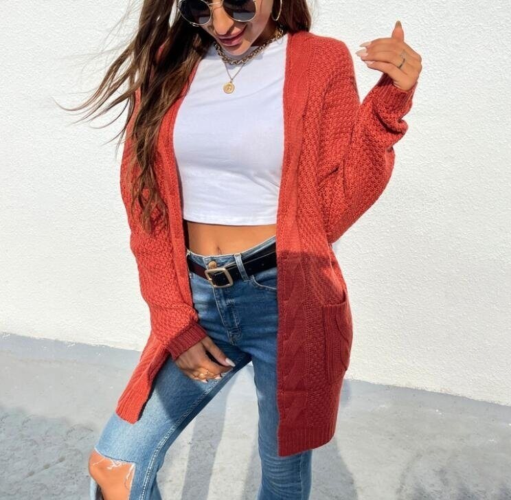 Casual Open Front Cardigan Sweater