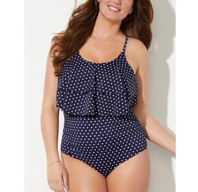 Polka dot One Piece Swimsuit Swimwear