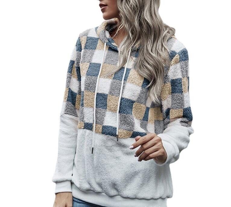 Half Zipper Sherpa Hooded Sweater