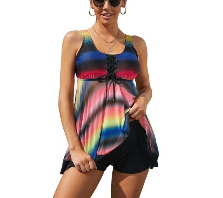 Slimming Tummy Control Swimdress Tankini Swimsuit