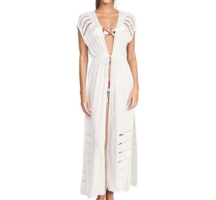 Women's Bikini Cover Up Dress Sheer Chiffon Kimono Cardigan