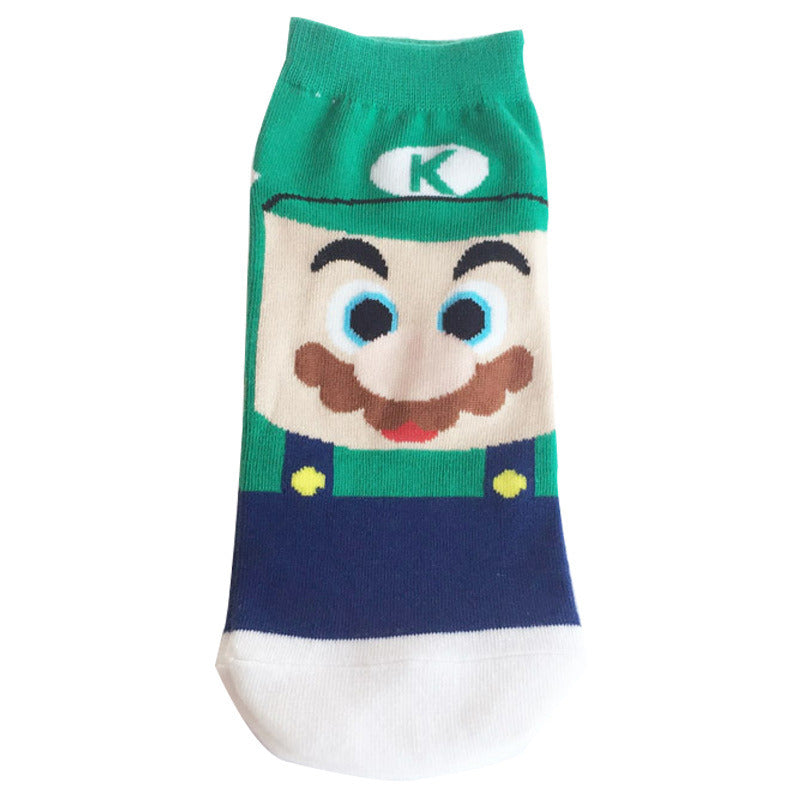 Fashion Men Funny Socks Cartoon Women Sock Anime Pink Panther Garfield Kumamoto Kawaii Cute Girl Invisible Breathable Boat Socks