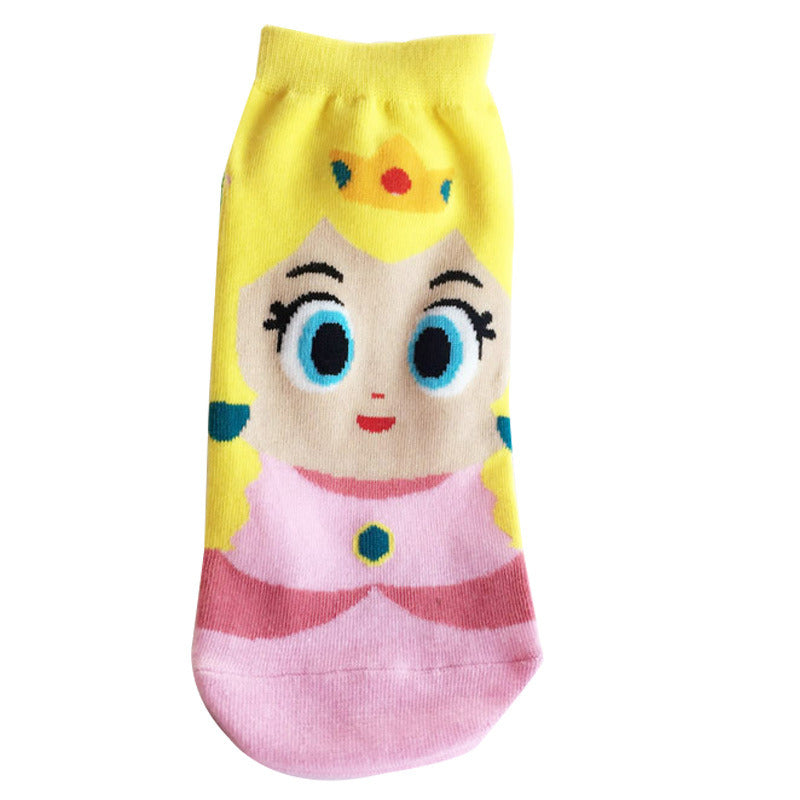 Fashion Men Funny Socks Cartoon Women Sock Anime Pink Panther Garfield Kumamoto Kawaii Cute Girl Invisible Breathable Boat Socks