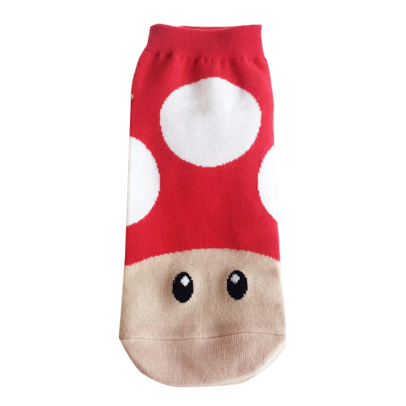 Fashion Men Funny Socks Cartoon Women Sock Anime Pink Panther Garfield Kumamoto Kawaii Cute Girl Invisible Breathable Boat Socks