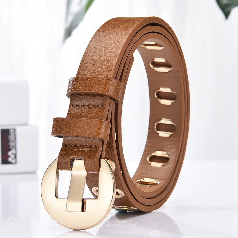 Leather Belts For Women luxury designer brand Belt female Buckle Ladies Belts Strap Students Belts for Women