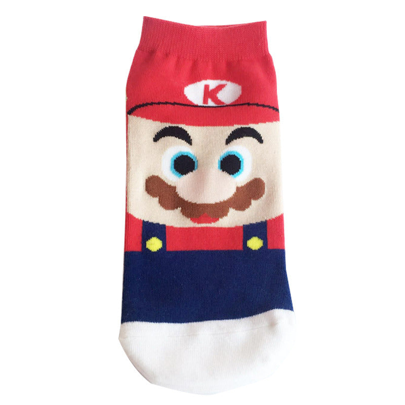 Fashion Men Funny Socks Cartoon Women Sock Anime Pink Panther Garfield Kumamoto Kawaii Cute Girl Invisible Breathable Boat Socks