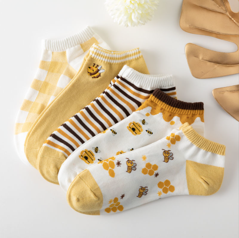 5Pairs Women Socks Short Boat Invisiable Chaussette Femme Skarpety Cotton Ankle Meias Sock Female Breathable Calcetines Mujer