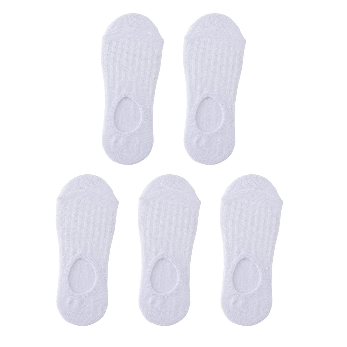 Invisible Women Boat Socks Summer Silicone Non-slip Ankle Low Female Cotton Thin Show Breathable Calcetines Chaussette 5 Pair