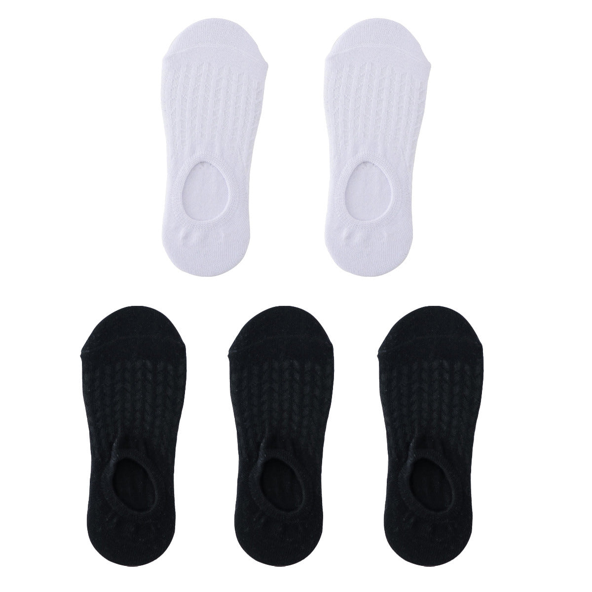 Invisible Women Boat Socks Summer Silicone Non-slip Ankle Low Female Cotton Thin Show Breathable Calcetines Chaussette 5 Pair