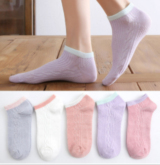 5Pairs Lot Women Cute Lace Flower Boat Socks Chaussette Cotton Ankle No Show Short Sock Breathable Spring Summer Calcetines