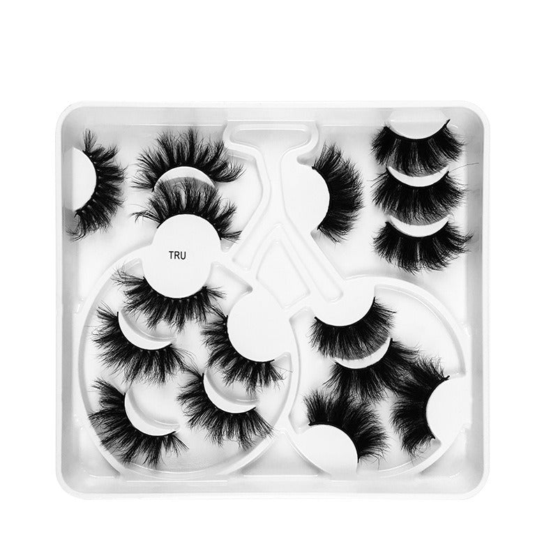 Multi-Level False Eyelashes 8 Pairs Of Natural Thick False Eyelashes