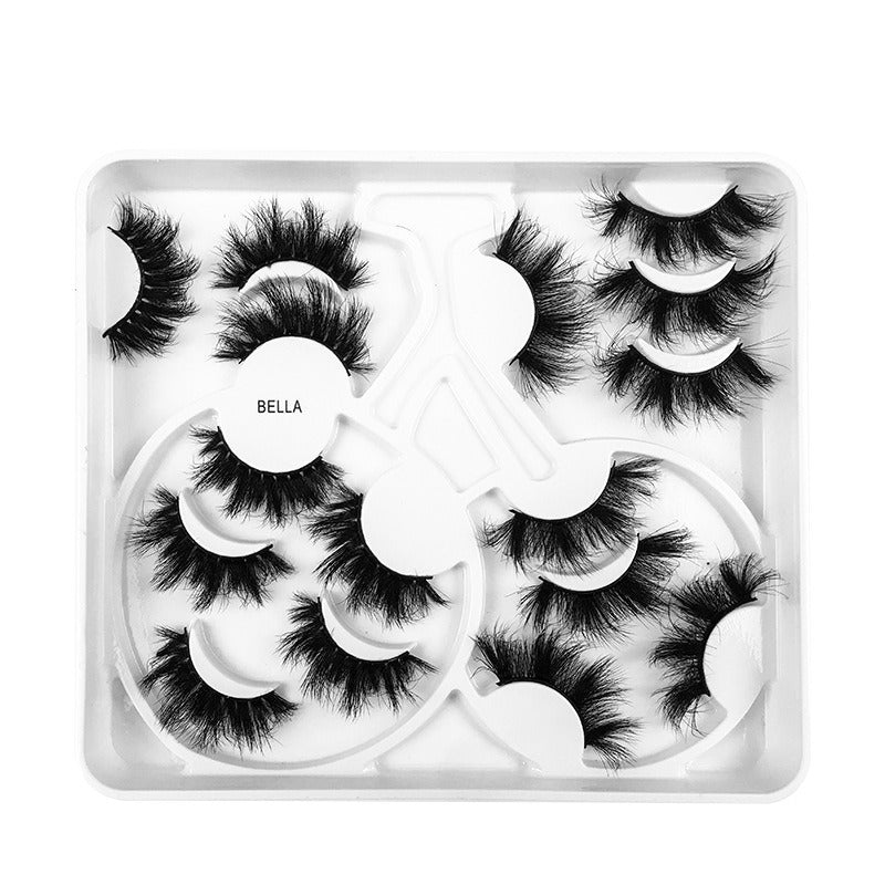 Multi-Level False Eyelashes 8 Pairs Of Natural Thick False Eyelashes