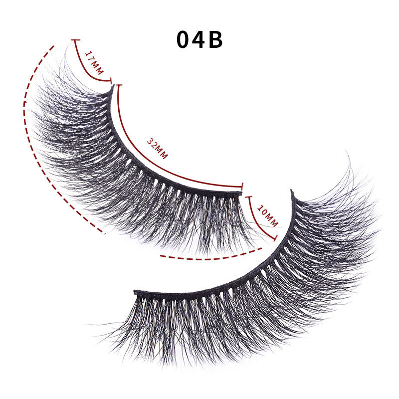 Soft and Thick Multi-Layer Three-Dimensional False Eyelashes Mimic Mink Hair