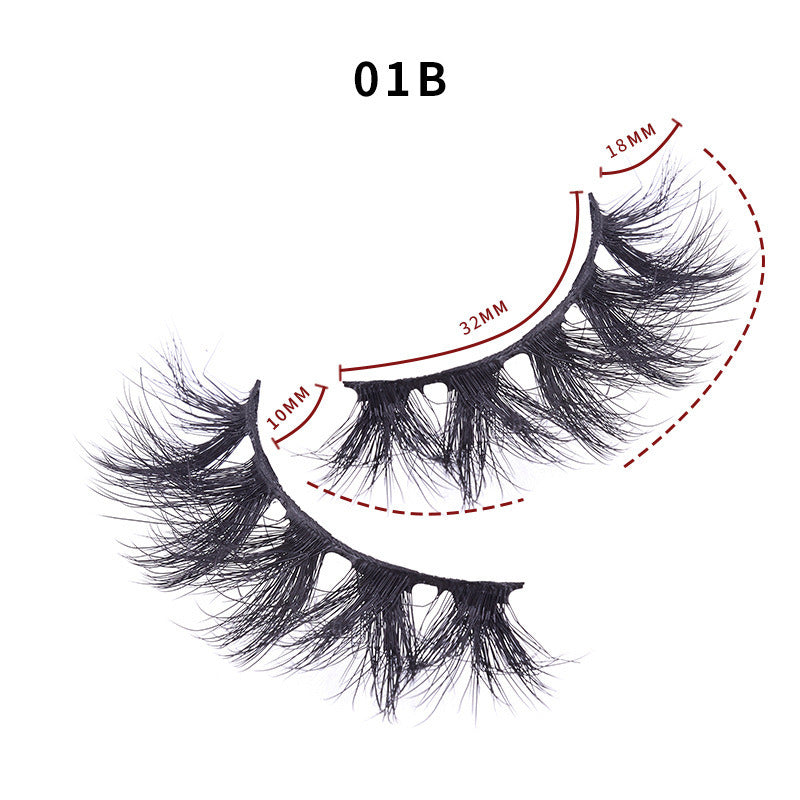 Soft and Thick Multi-Layer Three-Dimensional False Eyelashes Mimic Mink Hair