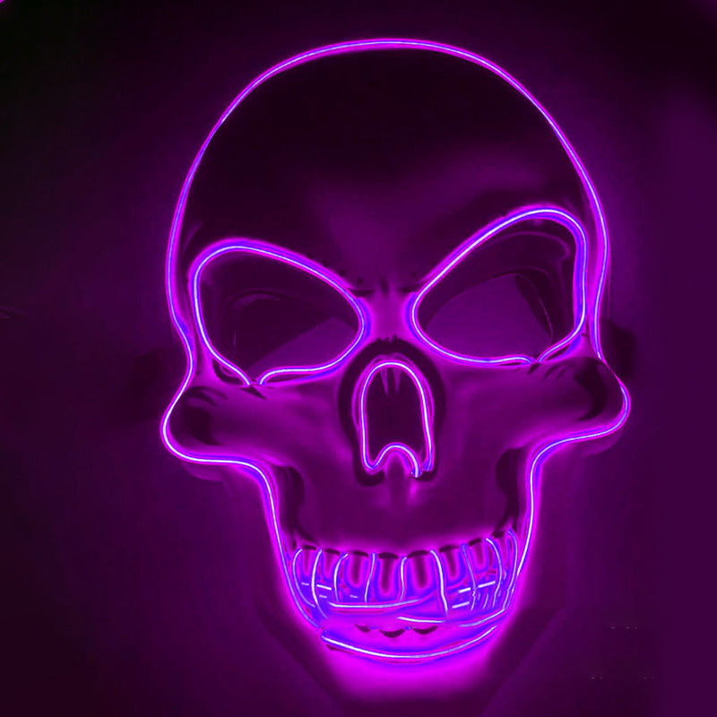 LED Scary Mask Halloween Light Up Mask Scary Skull Mask