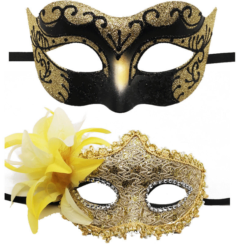 Couple Masquerade Masks Venetian Halloween Costume Mask