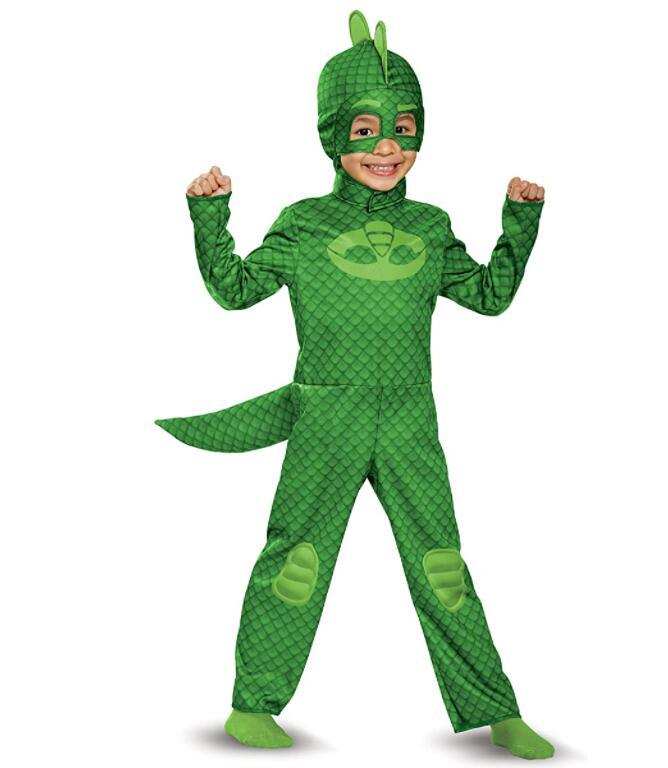 Gekko Classic Toddler PJ Masks Costume, Large/4-6 Green