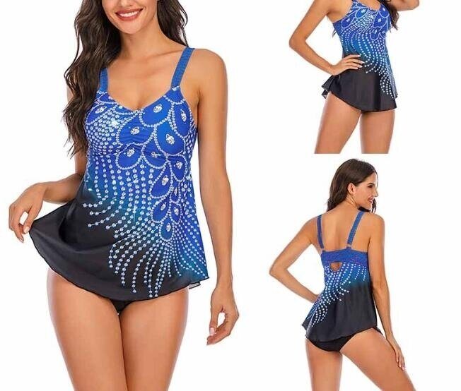 Womens Elegant Inspired Vintage One Piece Pin up Monokinis Swimsuit