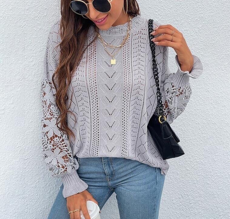 Hollow knitted Sweater Tops