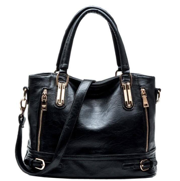 Leather Fashion Handbag in 4 Color Choices