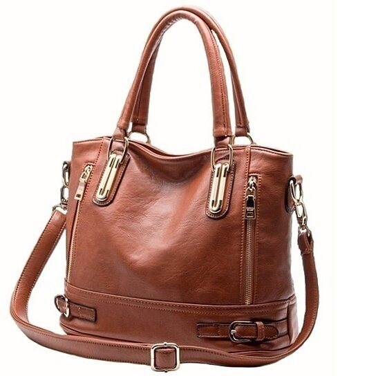 Leather Fashion Handbag in 4 Color Choices