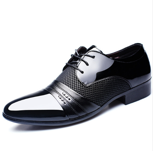 Men Dress Shoes Business Flat Shoes Black Brown Breathable Low Top Men Formal Office Shoes