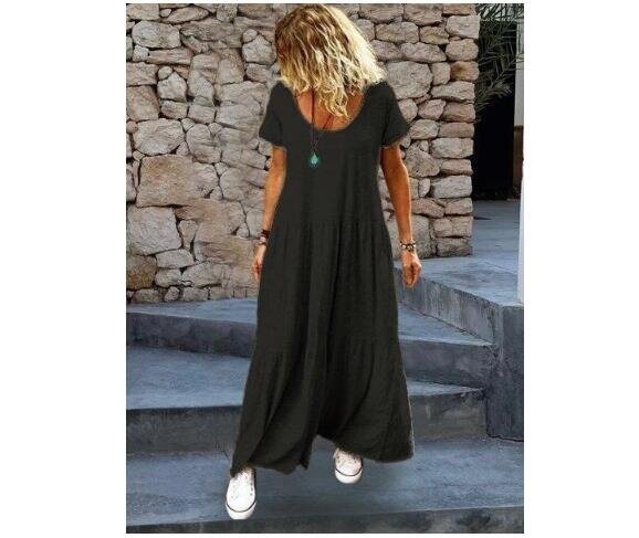 Bohemian Short Sleeve Maxi Dress