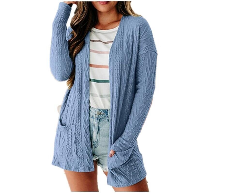 Women's Open Front Cardigan Knitted Sweater