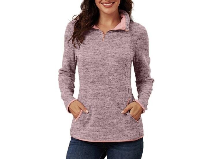 Half-zip Casual Long Sleeved Sweater