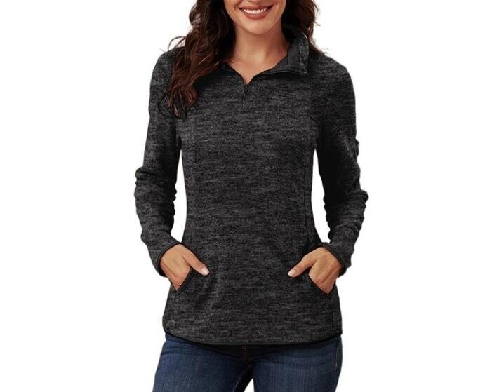 Half-zip Casual Long Sleeved Sweater