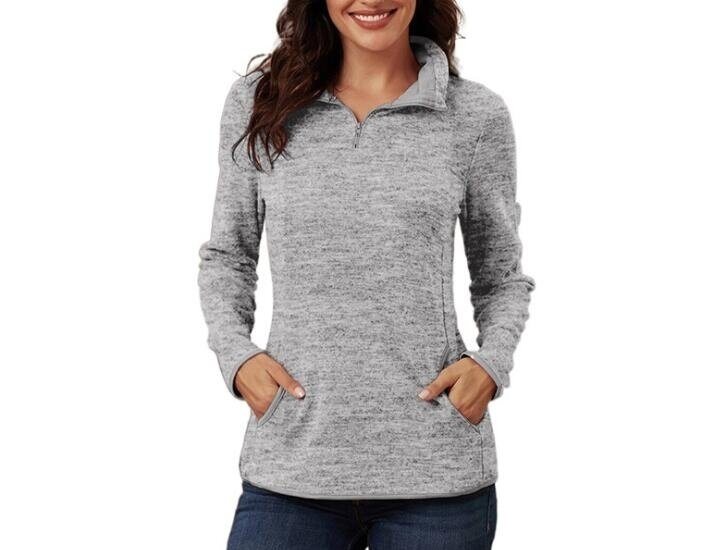 Half-zip Casual Long Sleeved Sweater