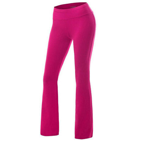 Womens Yoga Pants Active Slim Fit Bootleg Yoga Casual Pants