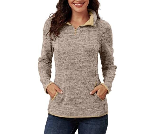 Half-zip Casual Long Sleeved Sweater