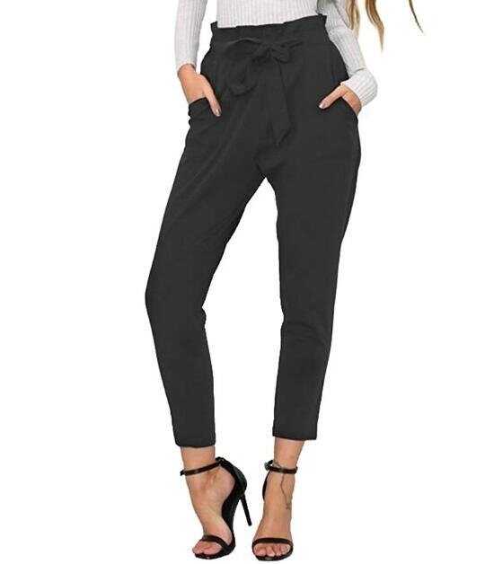 Women Casual Pants Loose High Waist Stretchy Skinny Slim Long Pants