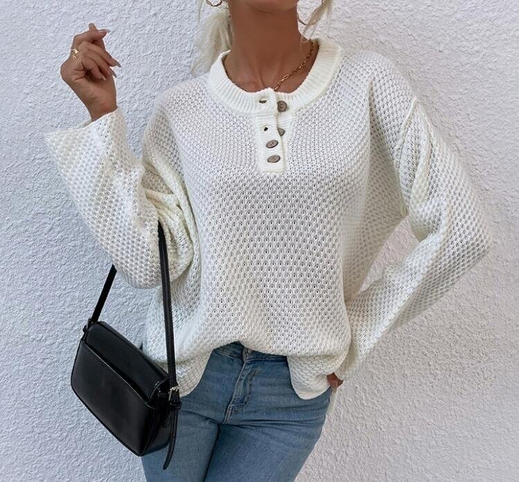 Long Sleeve Knit Sweaters Outerwear Tops