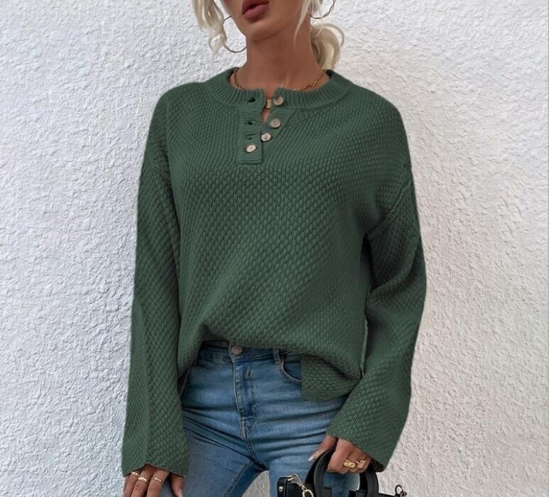 Long Sleeve Knit Sweaters Outerwear Tops