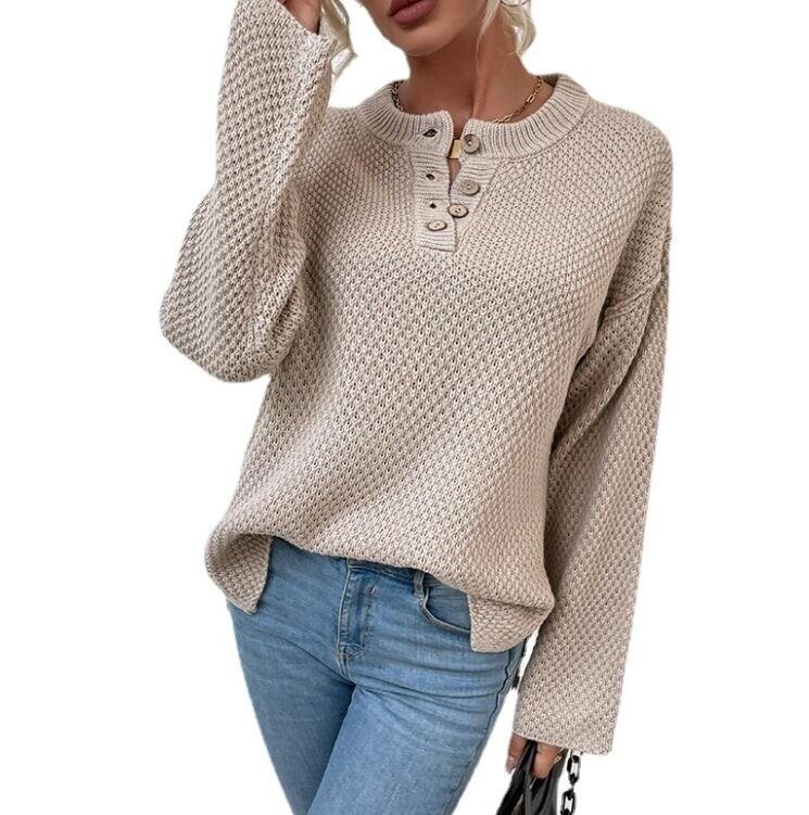 Long Sleeve Knit Sweaters Outerwear Tops