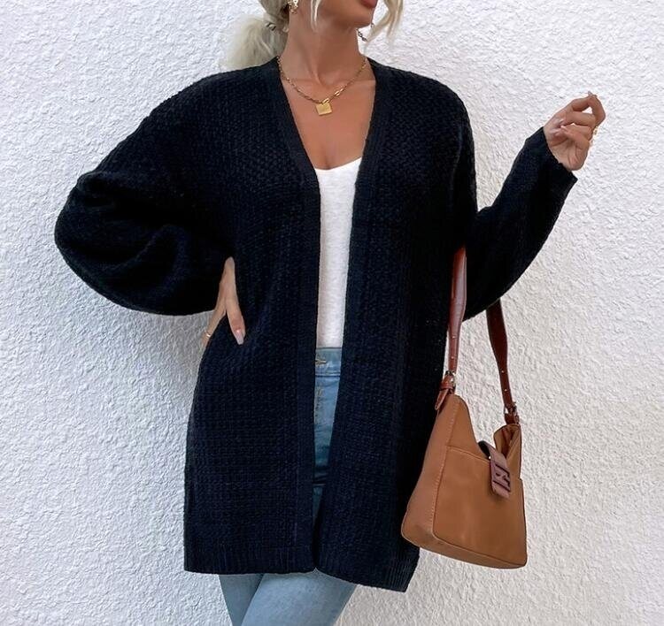 Oversized Open Front Sweater Cardigan