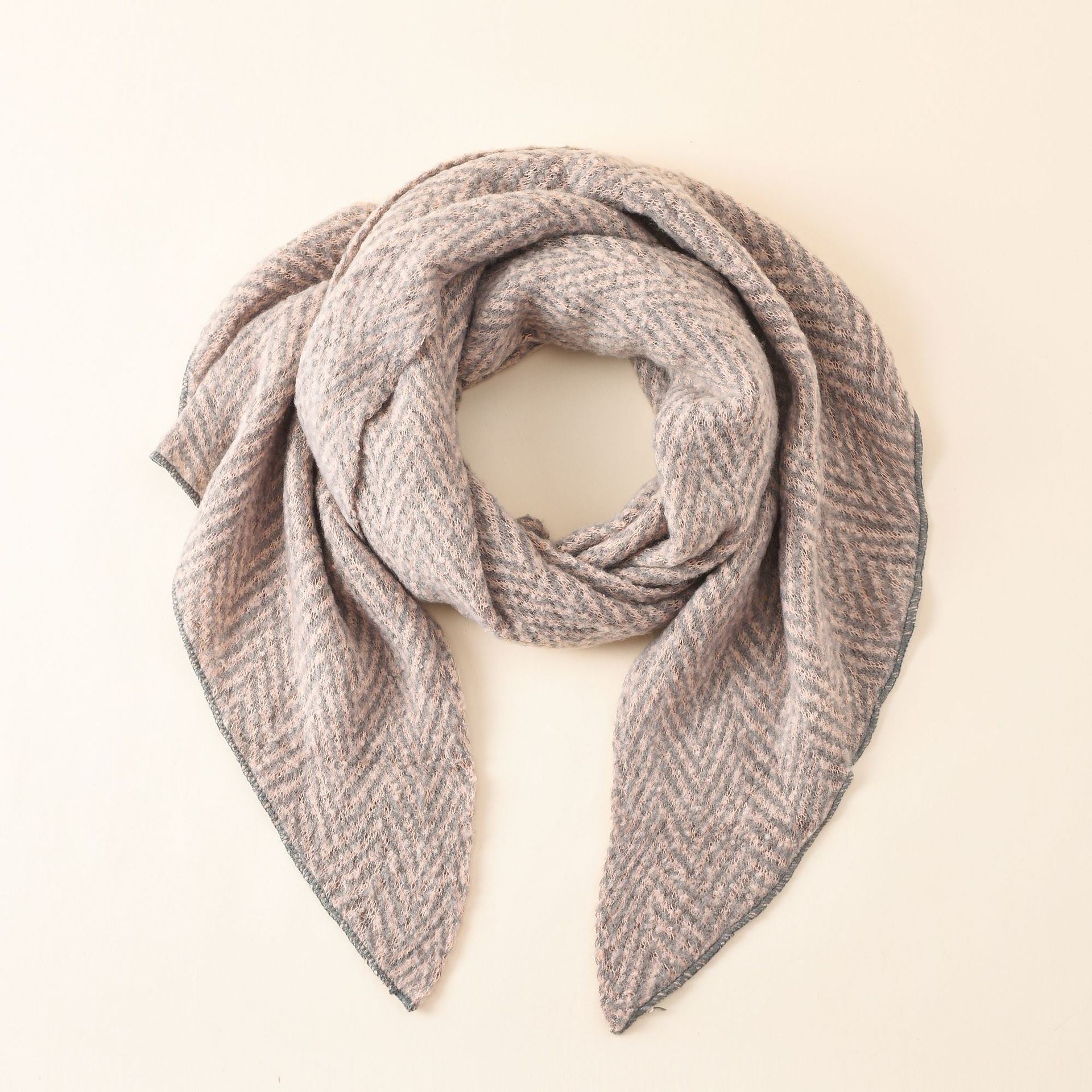 Ladies imitation cashmere Korean version trend fashion solid color scarf thickened and warm