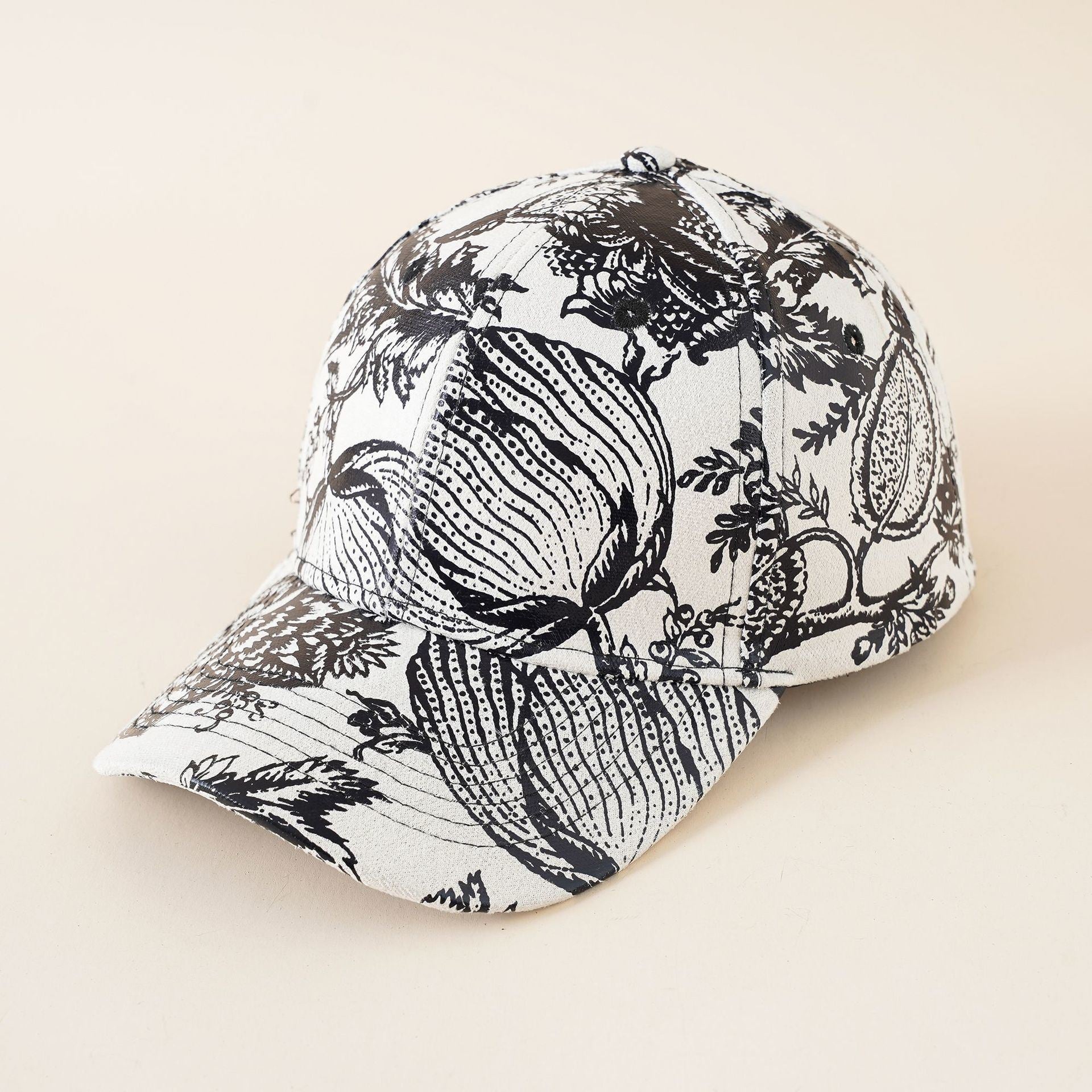 Baseball cap women's Korean version of the baseball cap neutral fashion peaked cap tide printing sun hat summer new trend