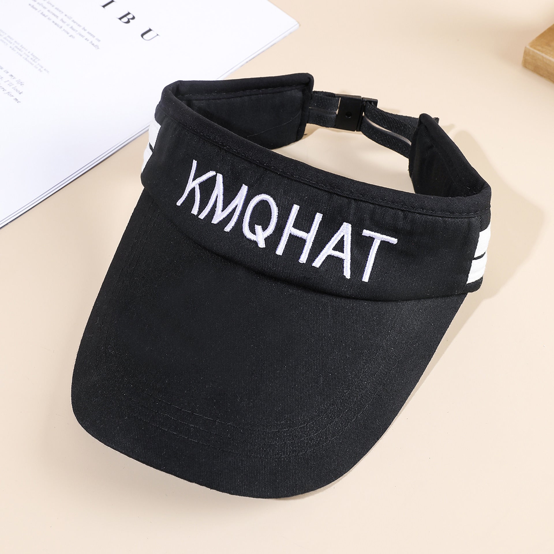 New fashion simple embroidery sunshade empty top baseball cap female sunscreen cover face empty top Korean version of the baseball cap tide