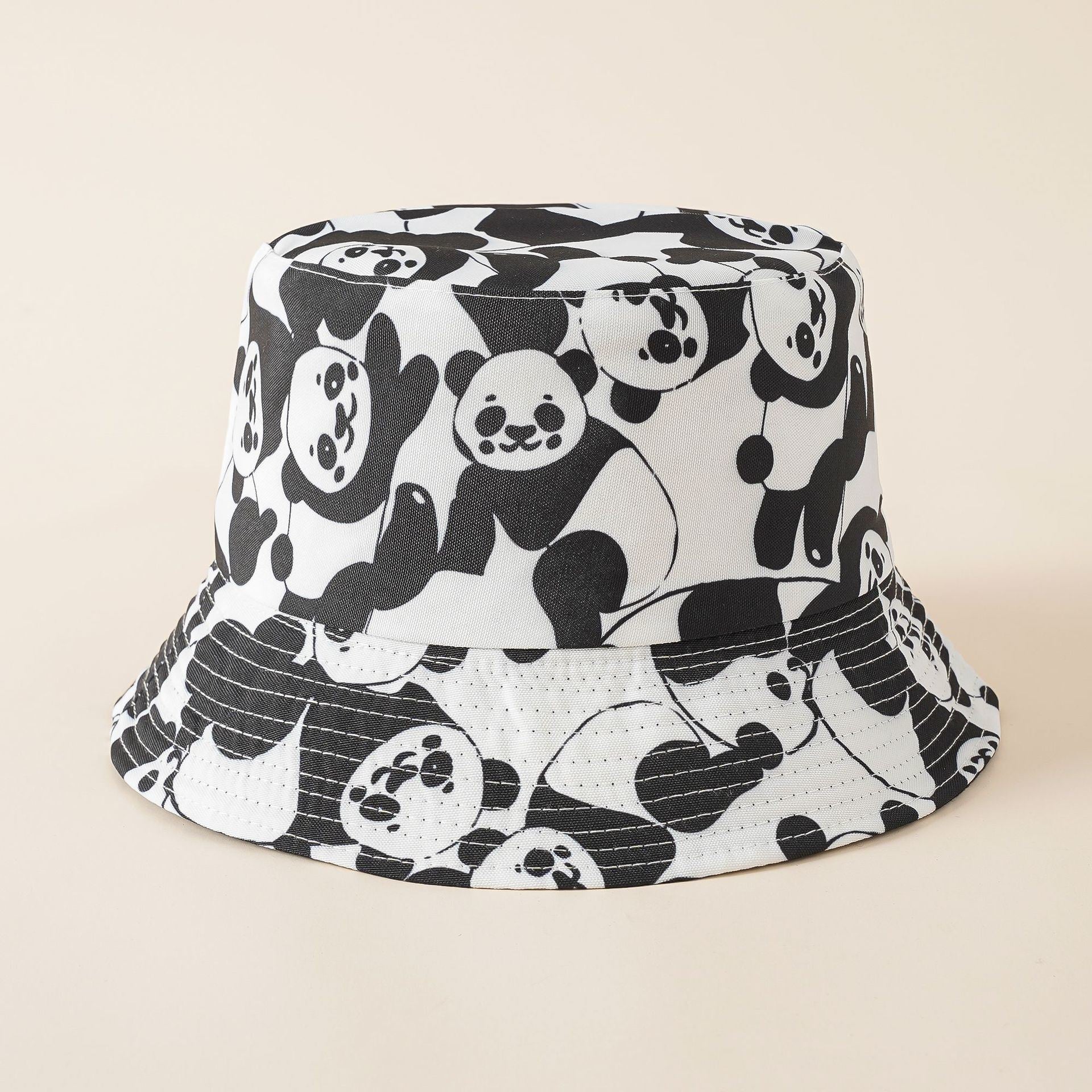 Zebra pattern fisherman hat spring and autumn sunscreen face cover hat female summer Korean version of the tide bucket sunshade all-match basin hat