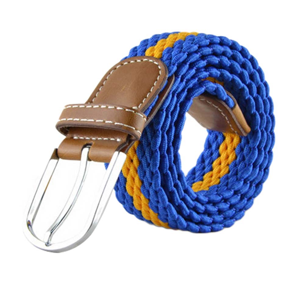 Blue Rhyolite Mens/Womens Belts Classic Braided Belts Elastic Stretch Belt