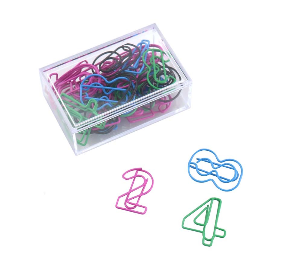 30 Pieces Paper Clips Roman Numerals Funny Office Desk Accessories Bookmarks