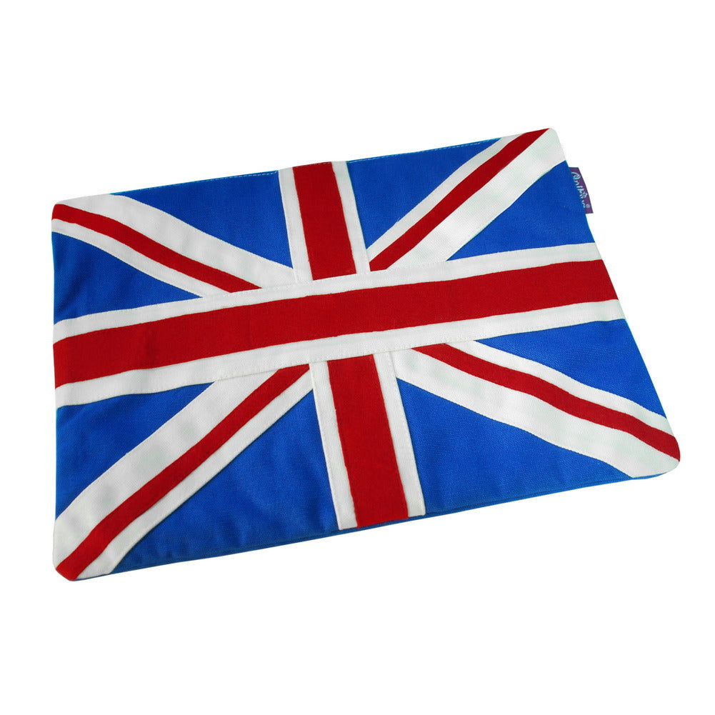 Handmade Canvas the Union Jack Zipper File Folders for Office Document File Travel Organize