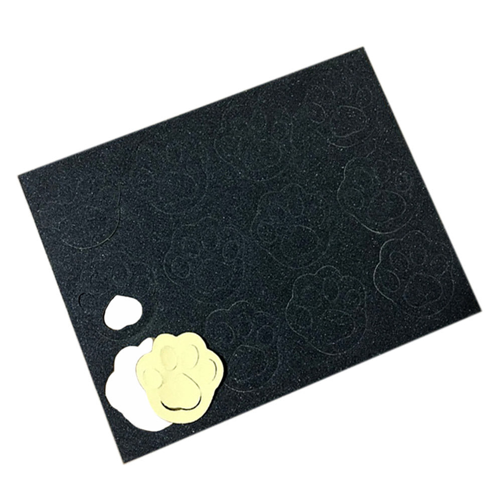 24 Pcs Cute Black Cat Paw Grip Stickers Grit DIY Skateboard Scooter Grip Decals