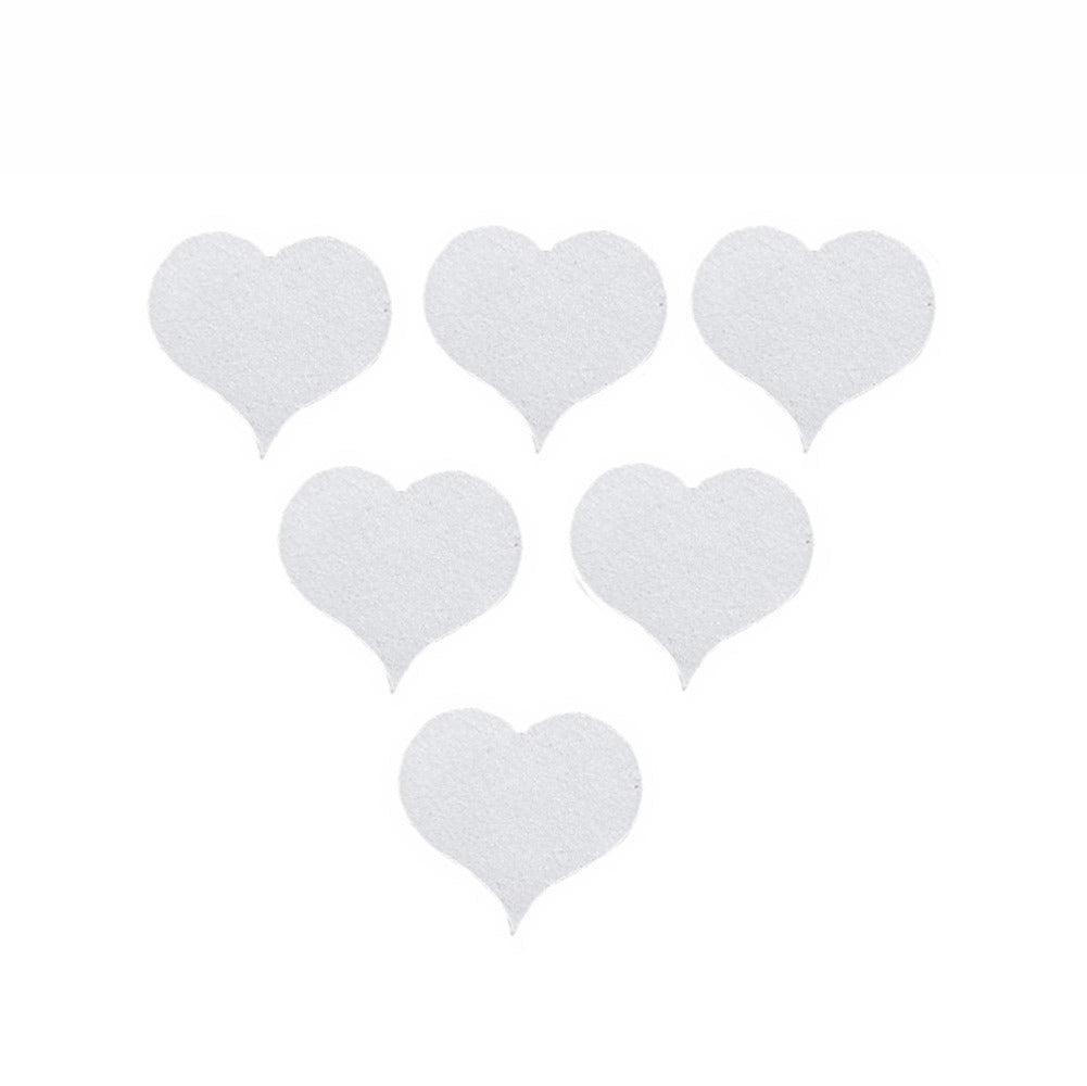 24 Sheets Transparent Heart Skateboard Grip Stickers Grit Non Slip DIY Skateboard Scooter Grip Decals